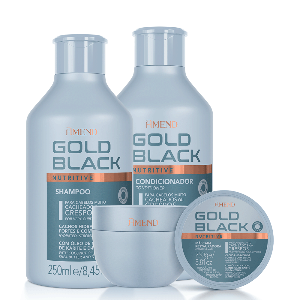Kit Gold Black Nutritivo | 3 produtos